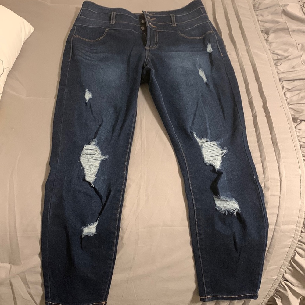 High wasted skinny jeans!